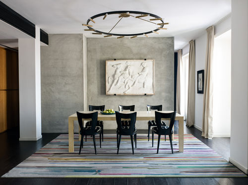 Moderner Teppich - PAINT - The Rug Company - Streifenmuster / Tibetanische Wolle / rechteckig