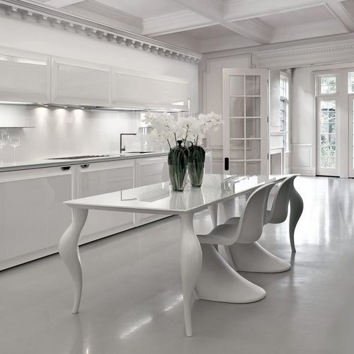Tischplatte / lackiertes Glas - DIAMOND - SCIC