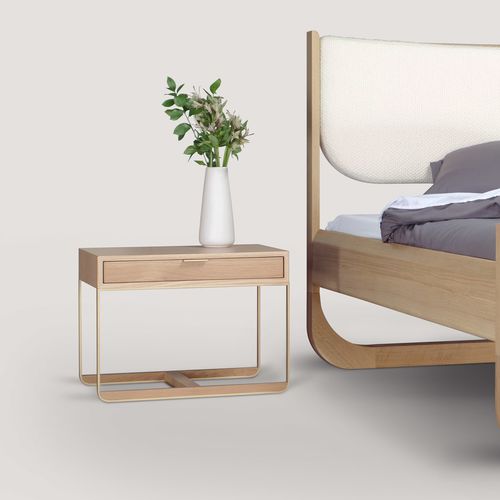 Moderner Nachttisch - PIEDMONT #1 - Skram Furniture - Eiche / Nussbaum / Esche