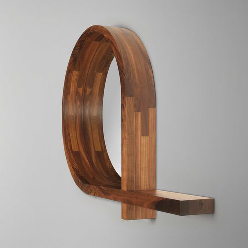 Wandmontierter Spiegel - DROP - Skram Furniture - modern / Eiche / Nussbaum