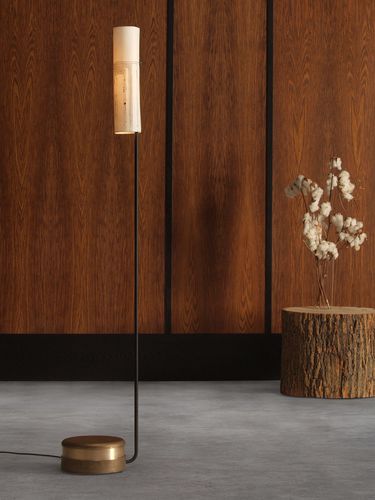 Bodenlampe - ARAK - Skram Furniture - Aluminium / Bronze / Porzellan