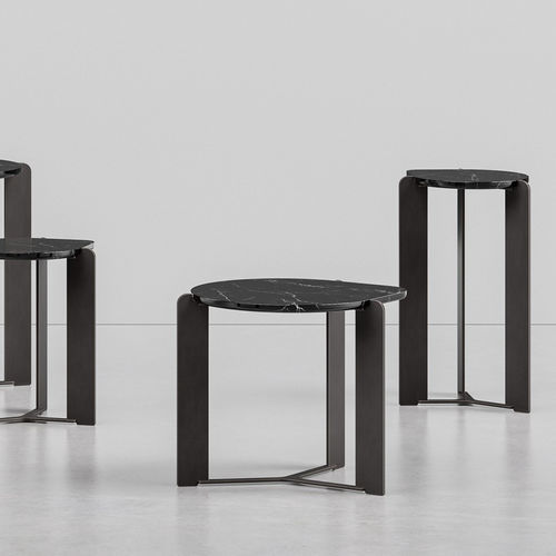 Moderner Beistelltisch - D03 - Skram Furniture - Marmor / Gestell aus Metall / für Privatgebrauch