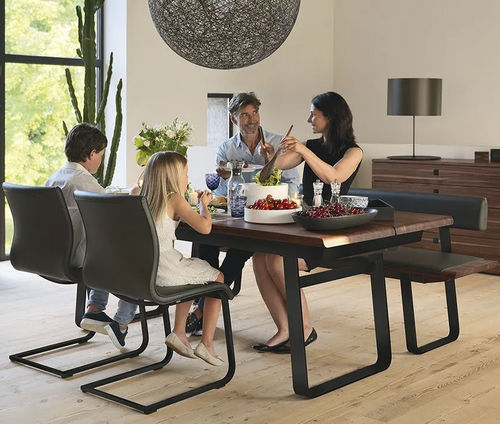 Moderner Esstisch - NOX - TEAM 7 - Eiche / Nussbaum / Buche