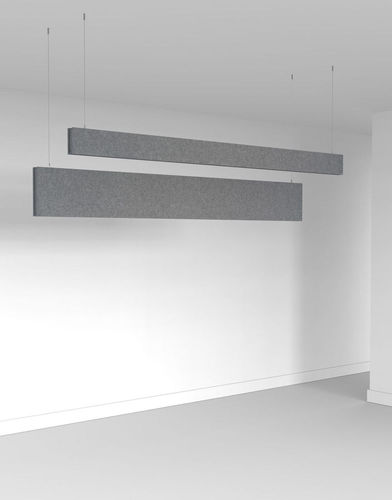 Filz-Akustikbaffel - Hush Slim - 3Form - hängend / für Deckenmontage / rechteckig