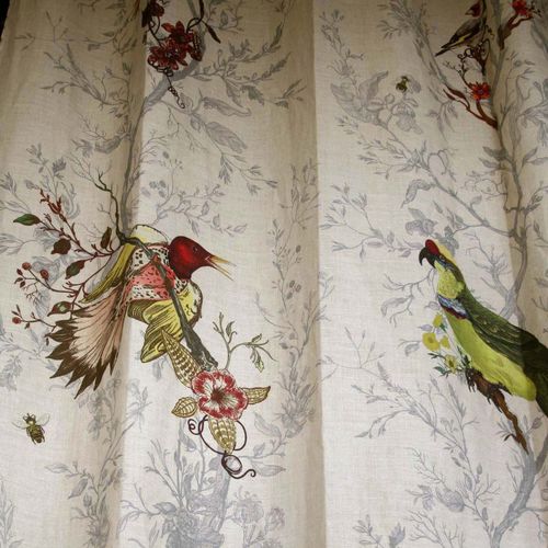Möbelstoff - BIRDS N BEES - Timorous Beasties - Tiermuster / Baumwolle / Leinen