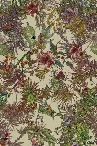 Möbelstoff - OPERA BOTANICA - Timorous Beasties - für Vorhänge / Blumenmotive / Leinen