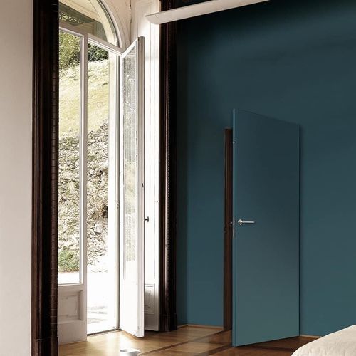 Tür für Innenbereich - Surface k (rasomuro) Microresine Kerakoll - TreP Srl - MDF / Aluminium / einflügelig