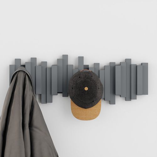 Moderner Garderobenhaken - STICKS - Umbra - Kunststoff / Mehrfach