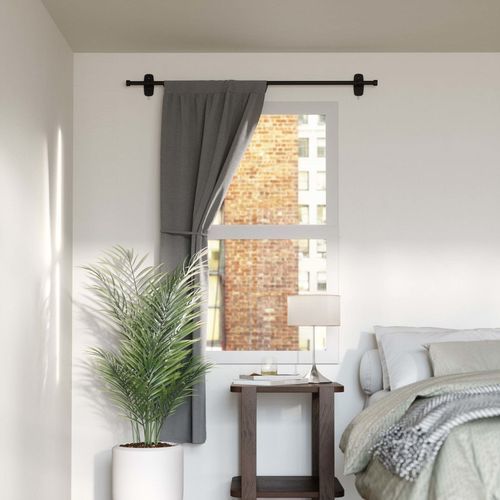 Gardinenstange zur Wandbefestigung - CAPPA ADHERA™ - Umbra - für Fenster
