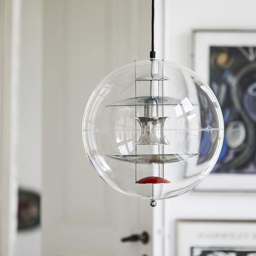 Hängelampe - VP GLOBE - VerPan - Messing / poliertes Aluminium / Rauchglas