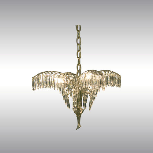 Klassischer Kronleuchter - 21316 - Woka Lamps Vienna - Kristall / Messing / von Josef Hoffmann