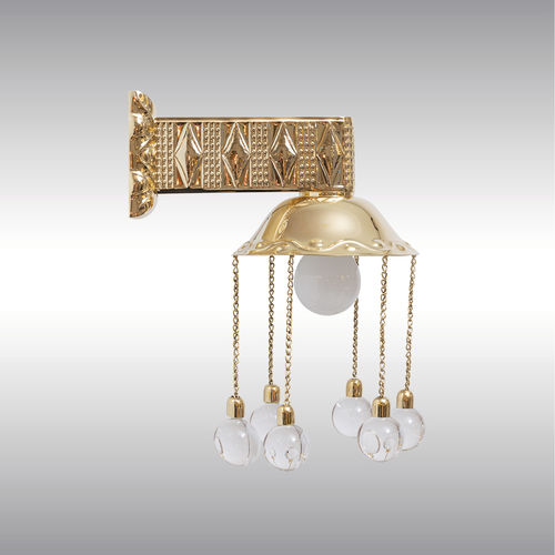 Wandleuchte / Art Deco - 21922 - Woka Lamps Vienna - für den Innenraum / Messing / LED