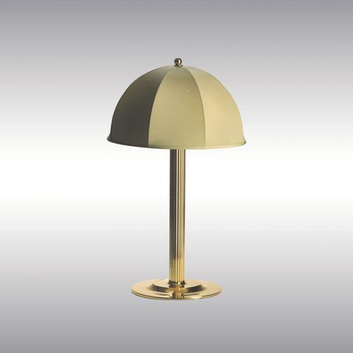 Tischlampe - PRIMAVESI 9906 - Woka Lamps Vienna - Seide / Messing / klassisch
