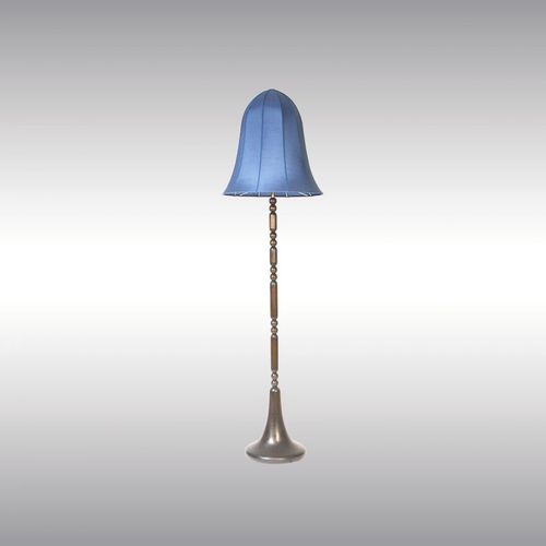 Stehleuchte - WIKTORIN WW-17 20318 - Woka Lamps Vienna - Seide / Holz / klassisch