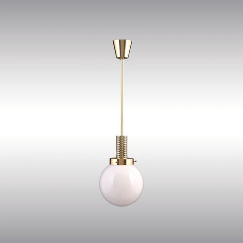 Hängelampe - GITTERPENDE-18 20006 - Woka Lamps Vienna - Messing / geblasenes Glas / klassisch
