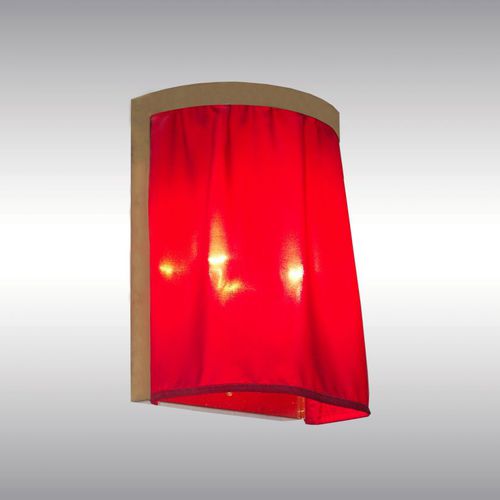 Klassische Wandleuchte - 20001 - Woka Lamps Vienna - für den Innenraum / Messing / Stoff