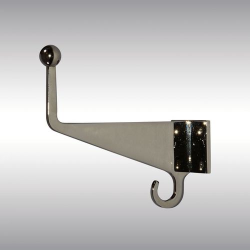 Klassischer Garderobenhaken - 21303 - Woka Lamps Vienna - Messing / doppelt / für professionellen Gebrauch