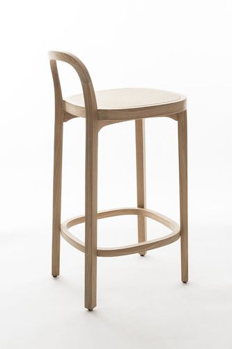 Moderner Barstuhl - SIRO+ - Woodnotes - für den Innenraum / Leder / Gestell aus Holz