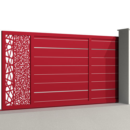 Schiebetor - City PARIS C001 - Gates-Creations - rechts / links / Aluminium