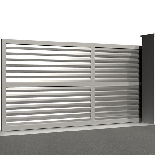Schiebetor - MOZART C003 - Gates-Creations - rechts / links / Aluminium