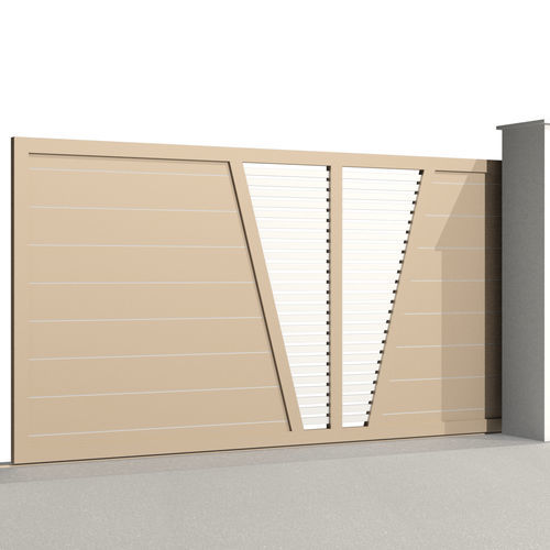 Schiebetor - Tr&eacute;sor RUBIS C006 - Gates-Creations - rechts / links / Aluminium