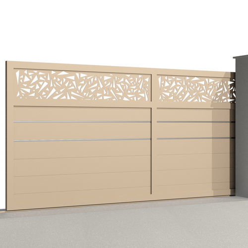 Schiebetor - City TURIN C007 - Gates-Creations - rechts / links / Aluminium