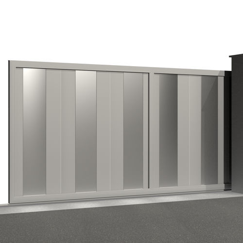 Schiebetor - &Eacute;l&eacute;gance LUXE C013 - Gates-Creations - rechts / links / Aluminium