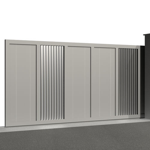 Schiebetor - Tr&eacute;sor DIAMANT C015 - Gates-Creations - rechts / links / Aluminium