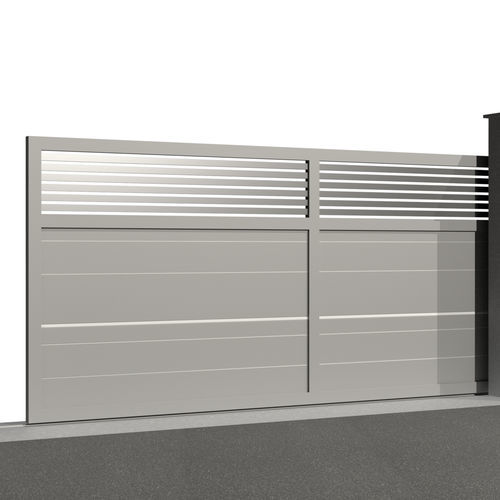 Schiebetor - Tr&eacute;sor AMBRE C023 - Gates-Creations - rechts / links / Aluminium