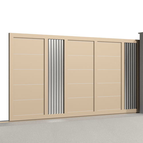 Schiebetor - Tr&eacute;sor SAPHIR C025 - Gates-Creations - rechts / links / Aluminium