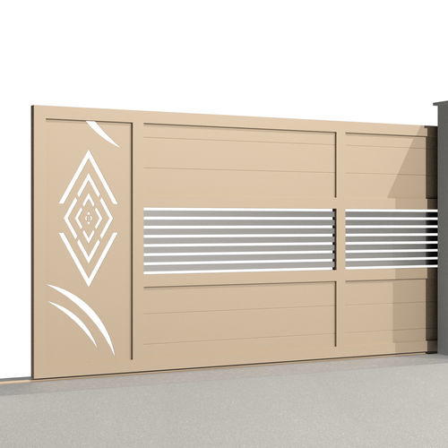 Schiebetor - City SOFIA C026 - Gates-Creations - rechts / links / Aluminium