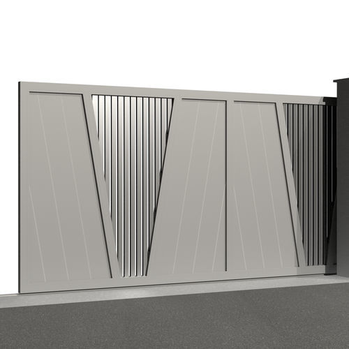 Schiebetor - Tr&eacute;sor AMETHYSTE C029 - Gates-Creations - rechts / links / Aluminium