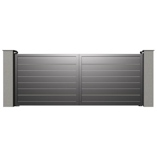Einflügeliges Tor - CHOPIN B002 - Gates-Creations - rechts / links / Aluminium