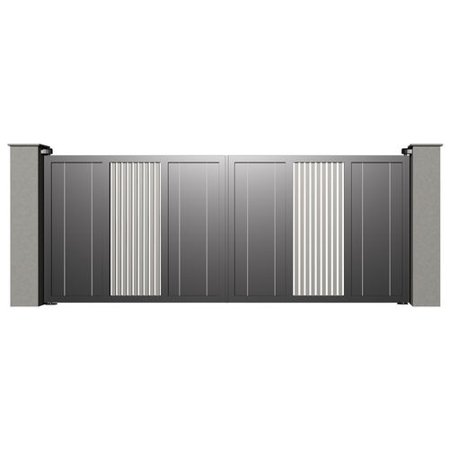Einflügeliges Tor - Tr&eacute;sor DIAMANT B015 - Gates-Creations - rechts / links / Aluminium