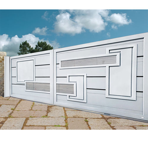 Einflügeliges Tor - CITRINE B037 - Gates-Creations - rechts / links / Aluminium