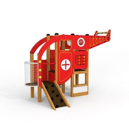 Spielplatzgerät / galvanisiertem Stahl - HELICOPTER  - Lars Laj - Kunststoff / HDPE / modular