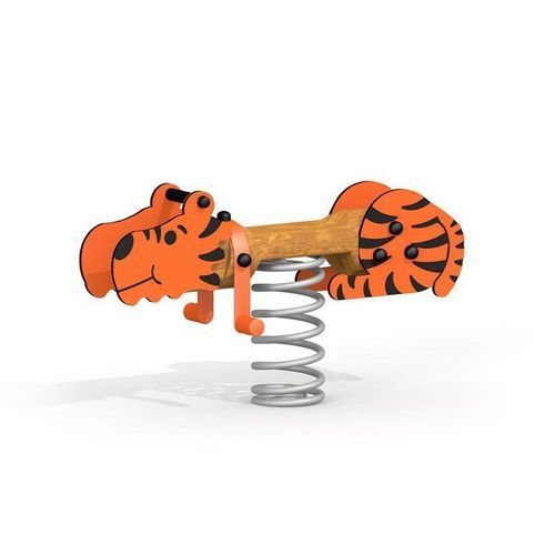Tiger-Federwippe - 13087 - Lars Laj - galvanisiertem Stahl / pulverbeschichteter Stahl / HDPE