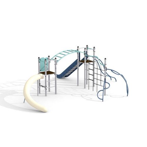 Klettergerüst für Spielplätze - ORION    - Lars Laj - mit Rutschbahn