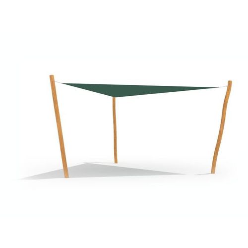 Holz-Sonnenschutzplatte - TRIANGLE  - Lars Laj - Nylon / für Unterstand / stationär