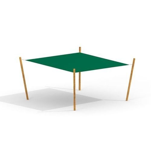 Holz-Sonnenschutzplatte - SQUARE NATURE  - Lars Laj - Nylon / für Unterstand / stationär