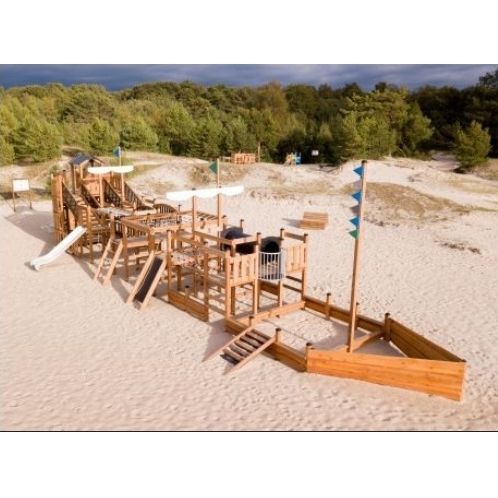 Edelstahl-Spielplatzgerät - MAJESTIC MODERN NATURE  - Lars Laj - galvanisiertem Stahl / Holz / HDPE