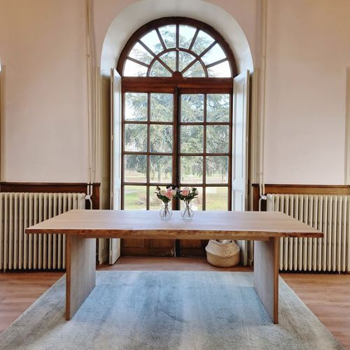 Moderner Esstisch - TAVERNE  - Brût - Eiche / Gestell aus Eiche / rechteckig