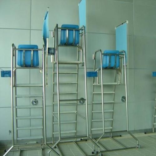 Schiedsrichterstuhl für Wettschwimmen - Jiangyin Sifang Swimming Rehabilitation Industry Co., Ltd. - Edelstahl / mit Armlehnen