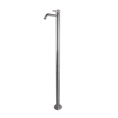 Einhebelmischer für Waschtisch - T84142S - Tubico srls - bodenstehend / Edelstahl / für Badezimmer
