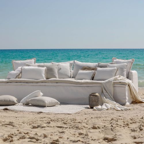 Modulsofa - SUMMER OF LOVE - NUDE XXL - BERENGERE LEROY - modern / für Außenbereich / für Strand