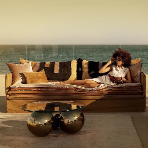 Modulsofa - PALM SPRINGS - MILLE ET UNE NUIT 2 - BERENGERE LEROY - modern / Samt / Leinen
