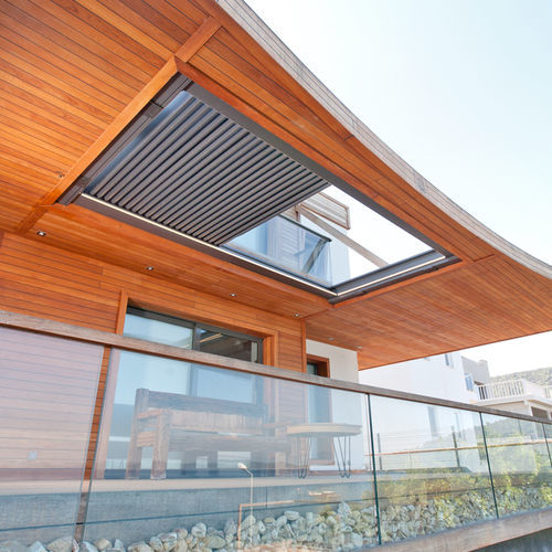 Lamellen-Fensterladen - FRAMELESS - Designer shade solutions - kippbar / Lamellen / Aluminium