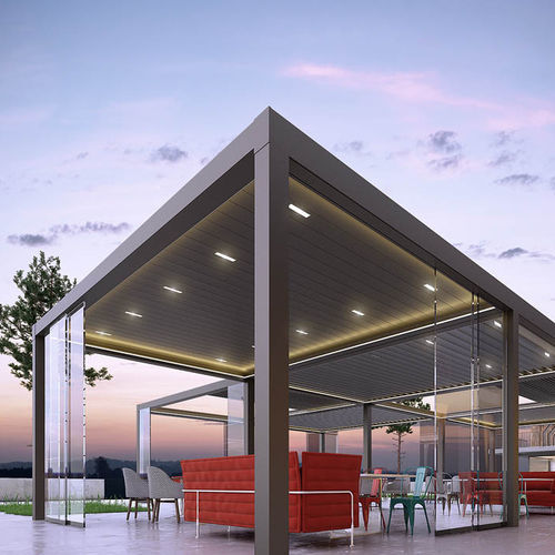 Lamellen-Fensterladen - WITH FRAME - Designer shade solutions - kippbar / Lamellen / Aluminium