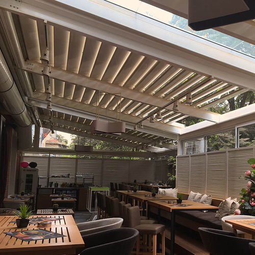 Lamellen-Fensterladen - PITCHED SYSTEM - Designer shade solutions - Lamellen / Metall / matt