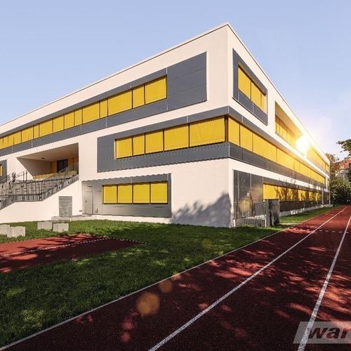 Jalousie für Fenster - BASIC - Designer shade solutions - Stoff / für Außenbereich / für Gewerbegebrauch